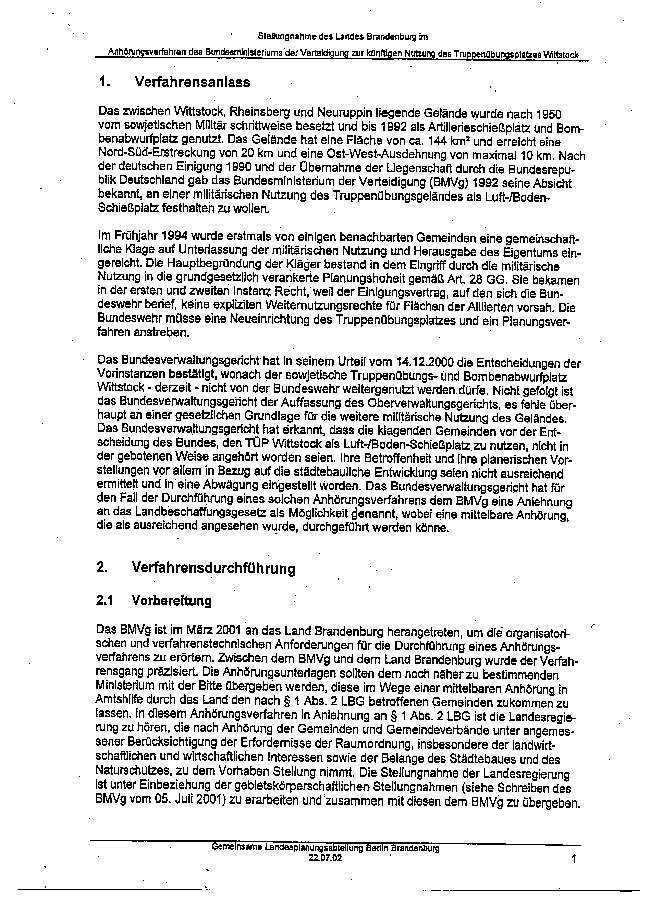 Stellungnahme Seite 1